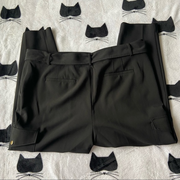 NWT Loft Cargo Pants Size 18 Black, Gold Hardware - Picture 6 of 7